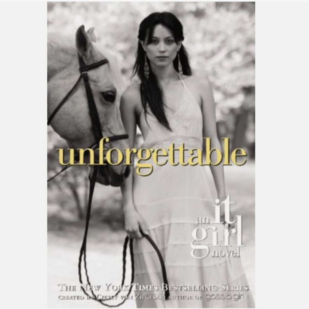 5/$15 YA Book Unforgettable It Girl 4 Von Ziegesar Boarding School Drama Teen